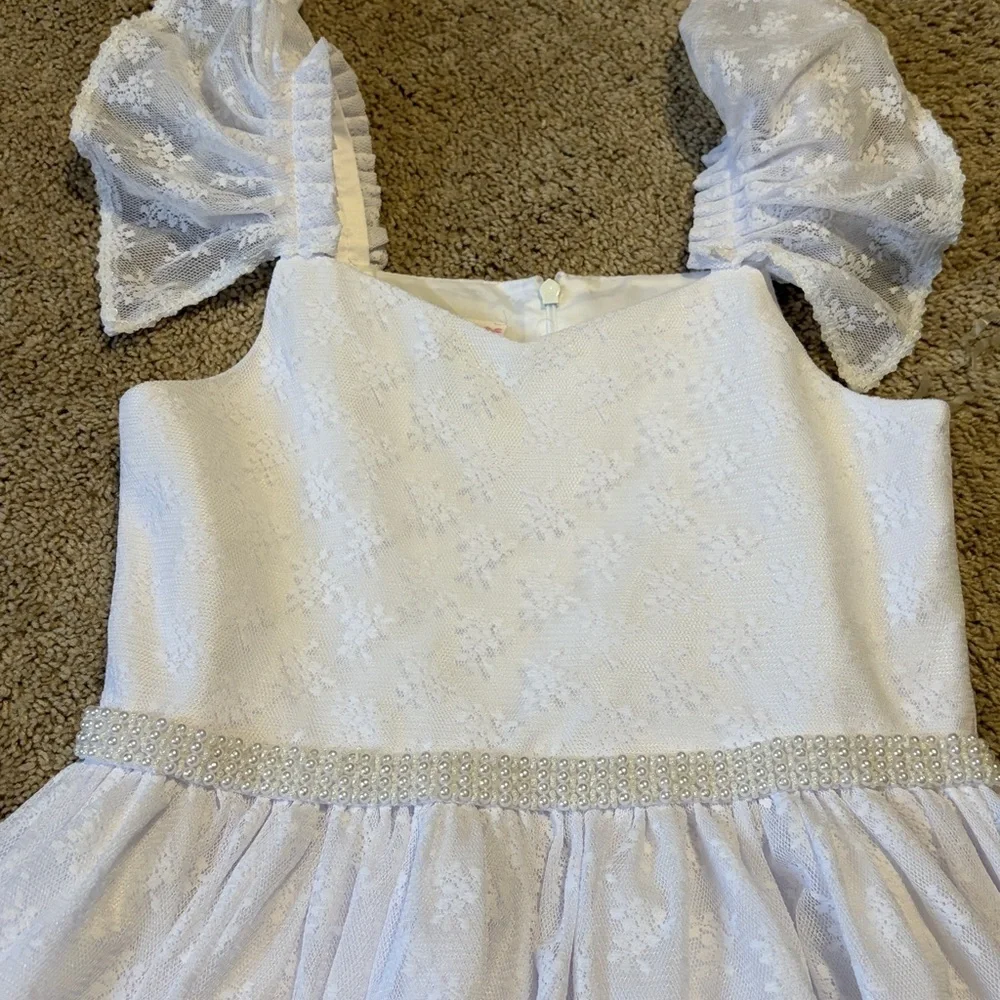 Bonnie Jean White Dress 1st Communion Wedding Size 12 NWT